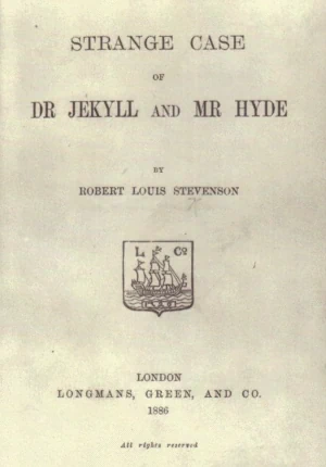 An old book front for Jekyll and Hyde